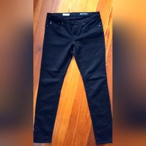 Adriano Goldschmied The Legging Super Skinny Black Shimmer Jeans Sz 28R